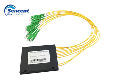 FTTH FTTB FTTX PON 2X8 ক্যাসেট PLC স্প্লিটার SC APC সংযোগকারী প্রকার