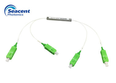 FTTH এর জন্য SC APC 1x8 PLC স্প্লিটার একক মোড ফাইবার অপটিক PLC স্প্লিটার
