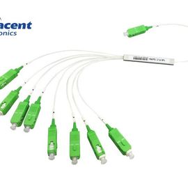 FTTH FTTB FTTX ফাইবার অপটিক PLC স্প্লিটার 1x8 SC APC সংযোগকারীর সাথে