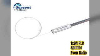 1x64 PLC স্প্লিটার বেয়ার ফাইবার ইভেন রেশিও